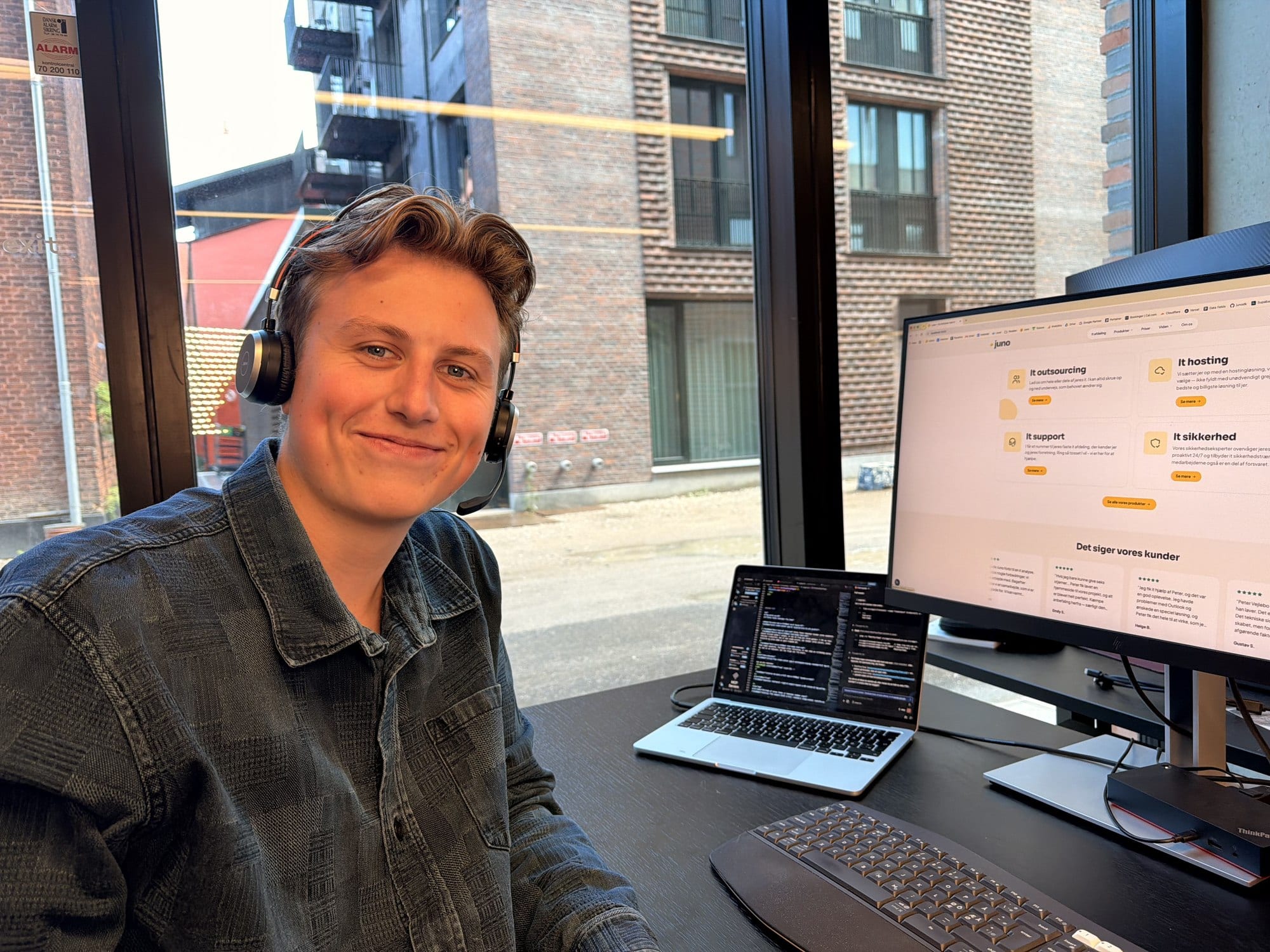 Gustav, en del af jeres nye it afdeling hos Juno